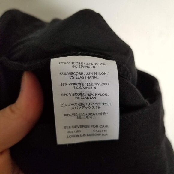 J.Crew Pixie Black Zipper Pocket Legging Pants 00S - Picture 13 of 14